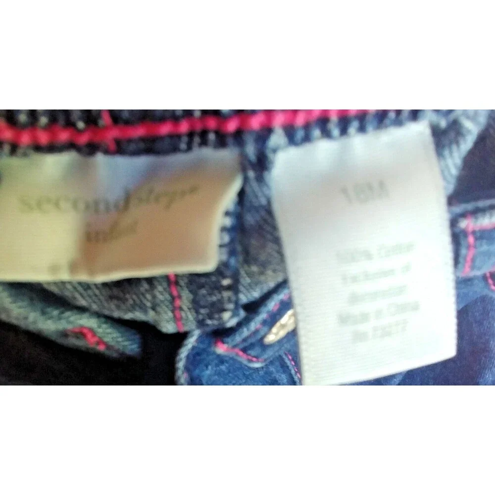 pants shirt 18 month Second Step girl jeans Carters long sleeved top size baby